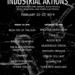 2/22 & 2/23 Industrial Aktions Festival 2019